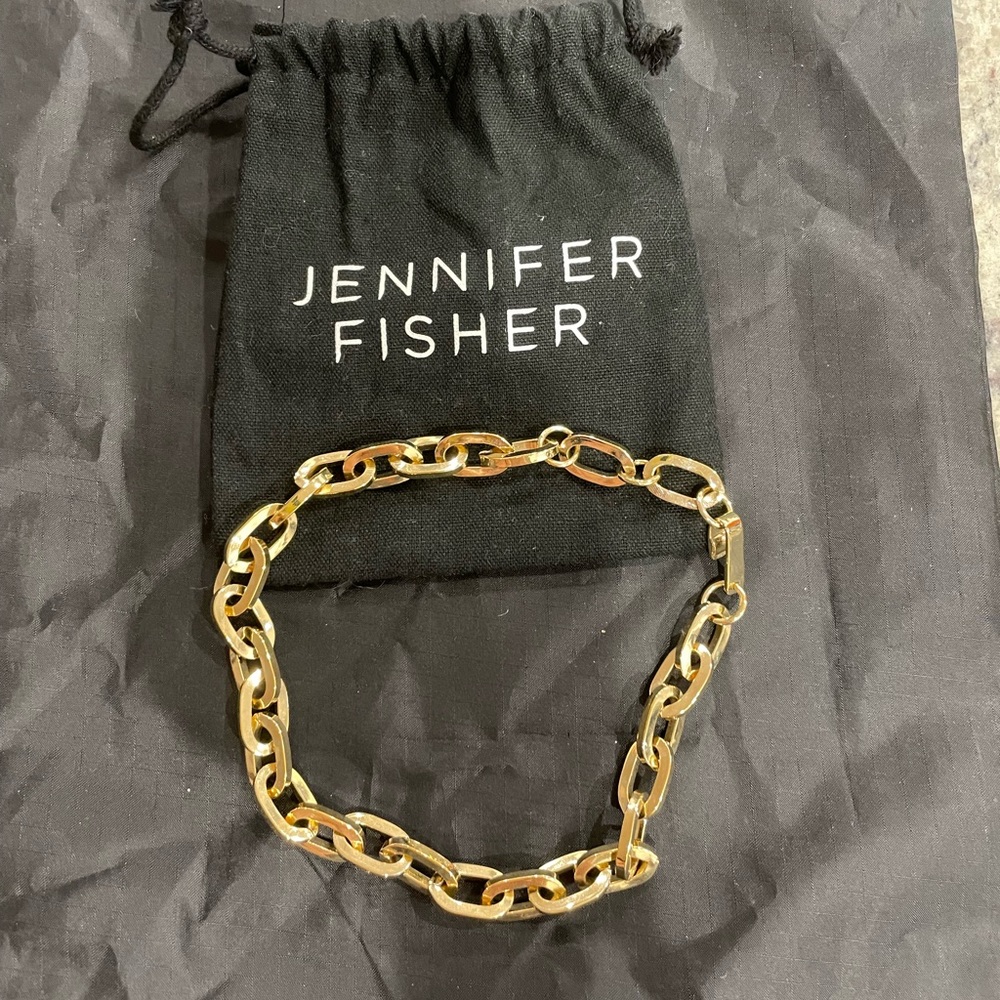 Jennifer fisher essential brass necklace